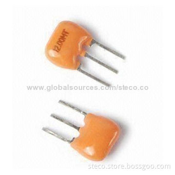 Ceramic Resonators with Built-in Capacitor from 6.00 to 13.00MHz